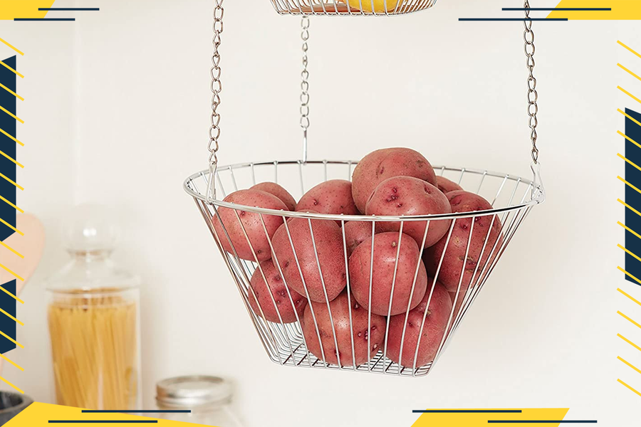 Hanging Fruit Baskets are the Space-Saving Kitchen Hack That Will Also Help Keep Food Fresh
