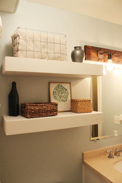 Do you love the contemporary look and feel of floating shelves…but feel intimidated by tackling such a project yourself? I want to let you in on a little secret – building and mounting your own chunky floating shelves is much easier than it might...