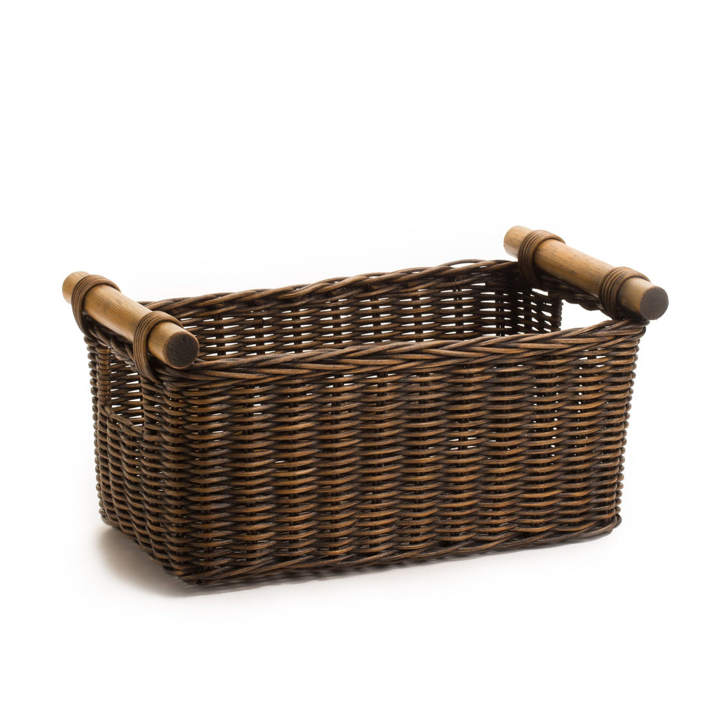 Petit Pole Handle Wicker Storage Basket