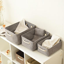 Load image into Gallery viewer, Washable Straw Plaited Sundries Basket Dirty Clothes Bin