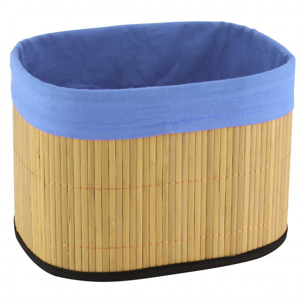 Bamboo Storage Basket Blue