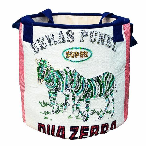 Rice Basket Zebra Sequins