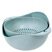 Double Plastic Storage Basket Filter Basket Fruit And Vegetable Cleaning Box