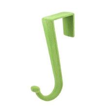 Load image into Gallery viewer, Related dealmux green plush coated plastic over door hooks hanger storage holder