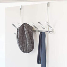 Load image into Gallery viewer, Amazon interdesign classico over door organizer hooks 6 hook storage rack for coats hats robes or towels chrome