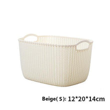 Load image into Gallery viewer, Plastic Storage Basket Box Bin Container Organizer Clothes Laundry Home Holder