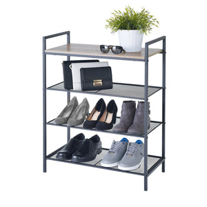 4-Tier Shelf Storage Unit with Wood Top – Style 5051