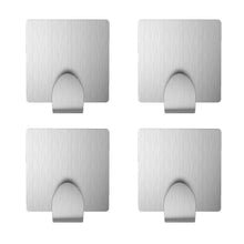 Load image into Gallery viewer, Related adhesive key hooks kone 3m self adhesive wall hooks stainless steel hooks for hanging robe coat towel bags 4 pack