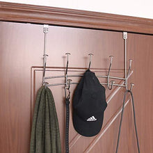 Load image into Gallery viewer, Featured vibrynt over the door hook rack heavy duty organizer hooks over door hanger for clothes coats towels hats or handbags