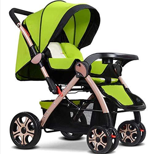 Compact Buggy, Baby from Birth Light Folding Single Pushchairs Safe Compact Comfortable Prams-Green