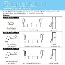 Load image into Gallery viewer, Related acmetop over the door hook hanger heavy duty organizer for coat towel bag robe 5 hooks aluminum brush finish silver