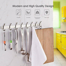 Load image into Gallery viewer, Top rated amzdeal coat hook rack wall mounted hook rail coat hanger 16 hooks