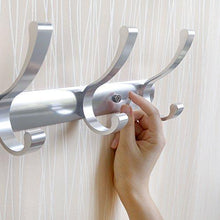 Load image into Gallery viewer, Amazon vidwala wall mounted coat rack hook double prong robe hooks metal decorative hook rail heavy duty wall hooks for bathroom kitchen office entryway hallway