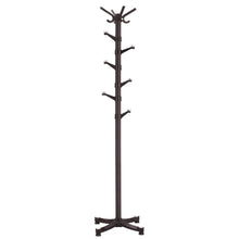 Load image into Gallery viewer, Discover the best songmics coat rack purse rack hall tree with 14 rotating plastic hooks espresso urcr19z