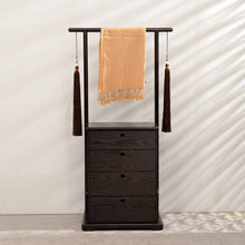 Load image into Gallery viewer, Get coat rack solid wood new chinese style floor simple bedroom multi function storage hanger