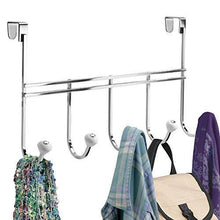 Load image into Gallery viewer, Shop here ecorelation york over door storage rack organizer hooks for coats hats robes clothes or towels