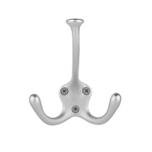 Load image into Gallery viewer, Top molla coat and hat hook satin nickel wall mounted 5 piece
