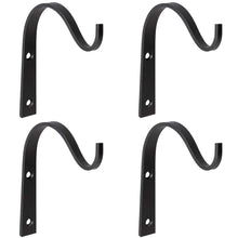 Load image into Gallery viewer, Cheap mkono 4 pack iron wall hooks metal decorative heavy duty hangers for hanging lantern planter bird feeders coat indoor outdoor rustic home decor screws included