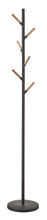 Load image into Gallery viewer, Results stainless steel wood modern coat tree rack in black finish