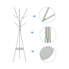 Load image into Gallery viewer, Get home bi coat rack stand coat hanger with 9 hooks for holding jacket hat purse in gray