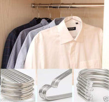 Load image into Gallery viewer, Products vipasnam 4pcs 17 7 large heavy duty solid stainless steel clothes coat hangers