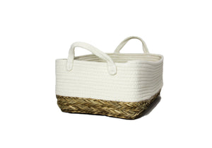 Cotton Rope Straw Basket