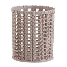 Load image into Gallery viewer, Creative Rattan Plastic Pen Holder Multifunctional Hollow Boxes Desktop Office Stationery Bucket