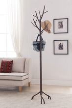 Load image into Gallery viewer, Discover the best kings brand bronze finish metal hall tree coat hat rack with branches