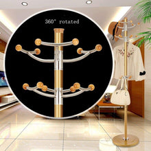 Load image into Gallery viewer, Shop coat hat rack stainless steel simple assembly hangers landing creative racks color gold size f