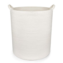 Load image into Gallery viewer, 18&quot; x 16&quot; Extra Large Storage Baskets Cotton Rope Woven Nursery Bins,Off White (XL)