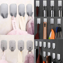 Load image into Gallery viewer, Latest amoner adhesive hooks heavy duty wall hooks stainless steel ultra strong waterproof hanger for robe coat towel keys bags home kitchen bathroom set of 16