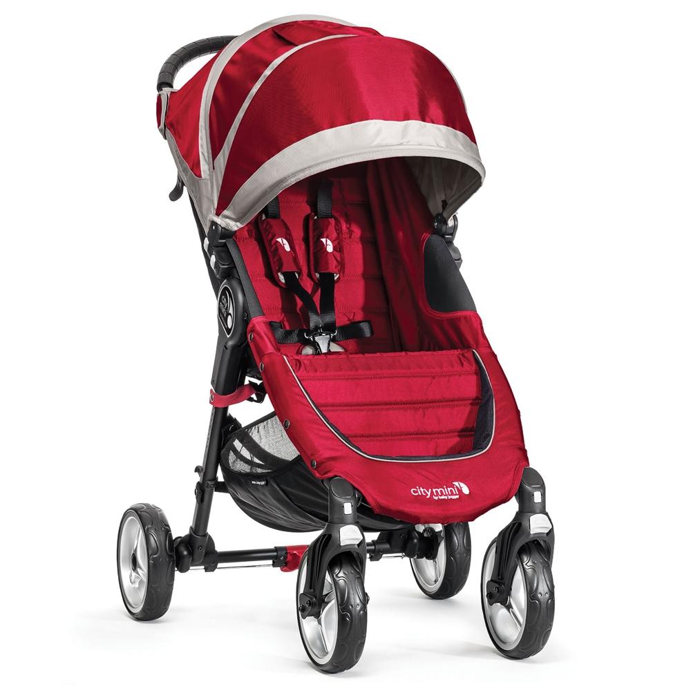 Baby Jogger 4 Wheel 2014 City Mini Stroller - Crimson/Gray