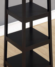 Load image into Gallery viewer, Best seller  roundhill furniture vassen coat rack with 3 tier storage shelves black finish