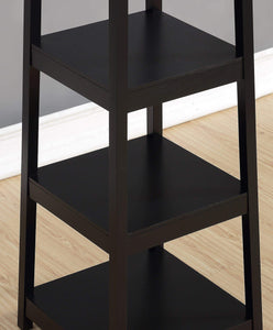 Best seller  roundhill furniture vassen coat rack with 3 tier storage shelves black finish
