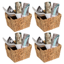 Load image into Gallery viewer, 11.5&quot; Hyacinth Storage Basket with Handles, Rectangular, by Trademark Innovations