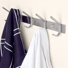Load image into Gallery viewer, Amazon coat rack hooks durable stainless steel organizer rack with solid steel construction perfect for towels robes clothes for bathroom kitchen garage 8 hooks
