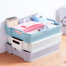 Load image into Gallery viewer, Plastic Basket Rectangle Storage Basket Desktop Storage Basket