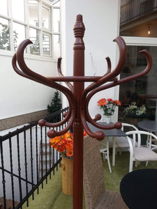 Shop coat and hat wooden rack antique style with umbrella stand hanger with 12 hooks floor peg hanger for clothes coat and hat rack stand