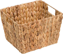 Load image into Gallery viewer, 11.5&quot; Hyacinth Storage Basket with Handles, Rectangular, by Trademark Innovations