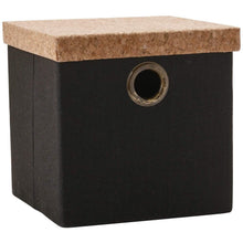 Load image into Gallery viewer, Arona Terylene, Cork Bath Storage Bin, Basket Organizer, with Lid and Handles