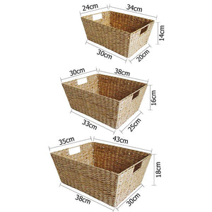 3 Pcs Storage Basket Set Beige