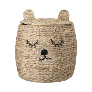 Storage . Bear Basket - Water Hyacinth Basket
