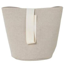 Load image into Gallery viewer, Chambray Basket with Webbing Strap - Sand