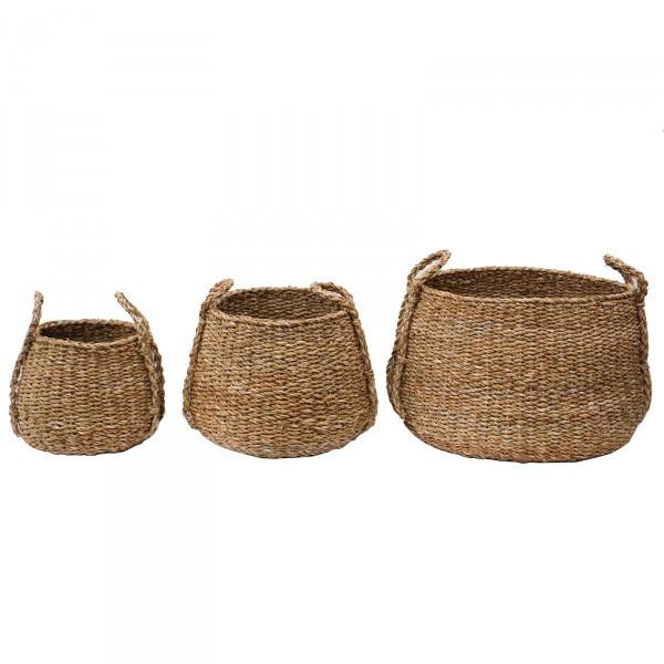 Amaris Seagrass Storage Baskets - Laundry, Bathroom & Kitchen Supplies