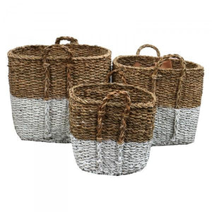Nareet Seagrass Storage Baskets - Laundry, Bathroom & Kitchen Supplies