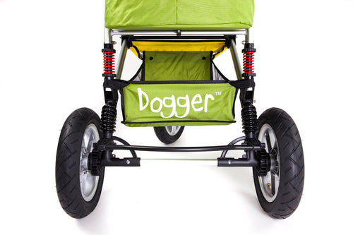 Dogger stroller underneath storage basket