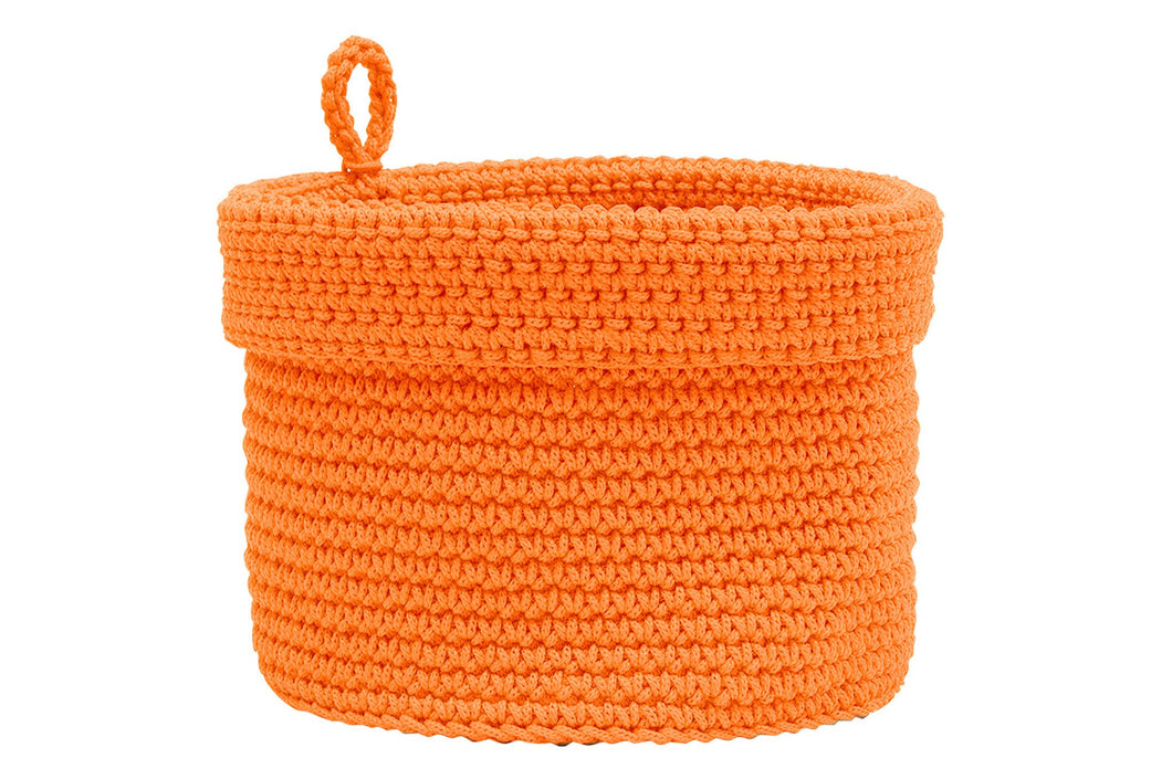 Mode Crochet 10X10 Basket W/Loop, Oyster