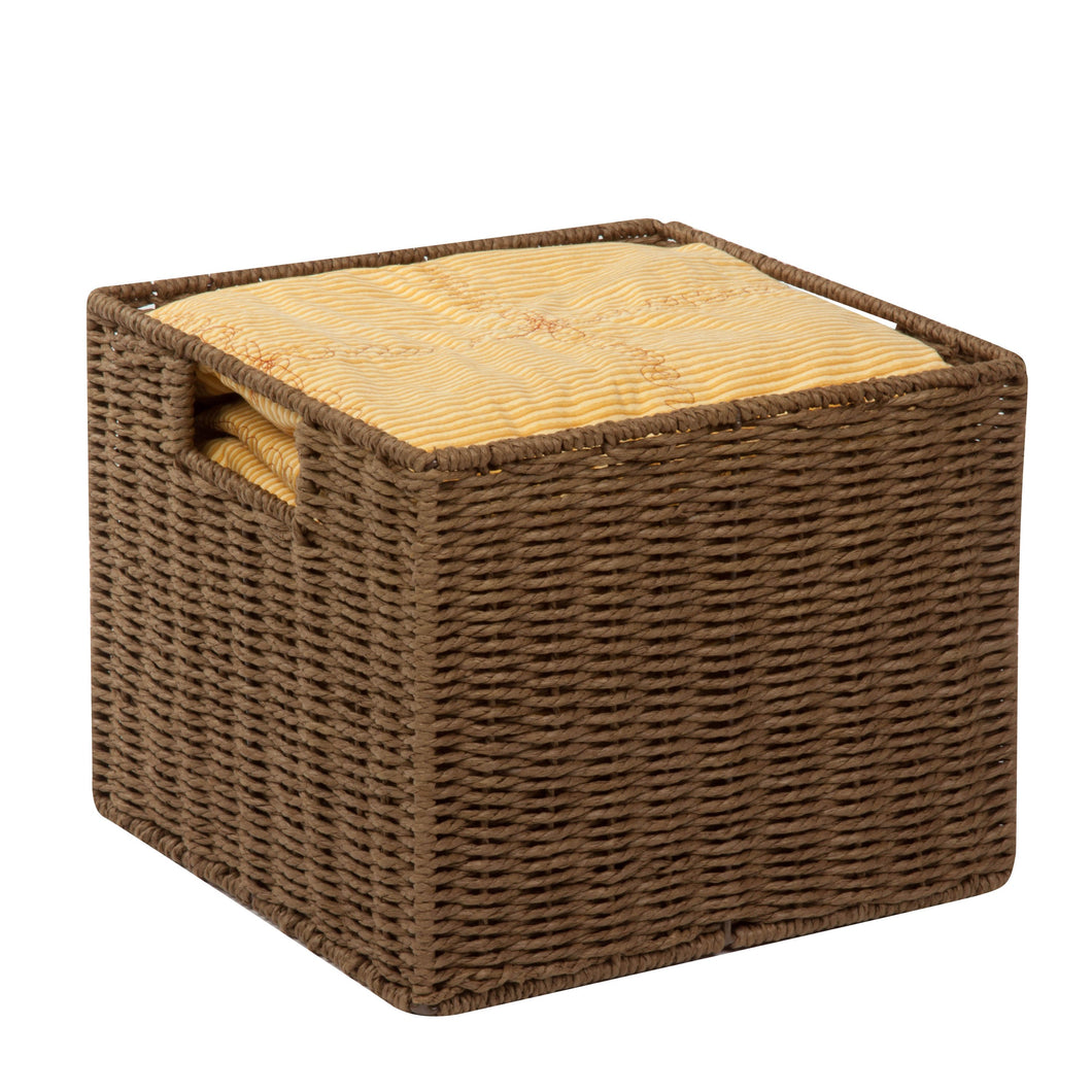 Paper Rope Storage Basket, Brown