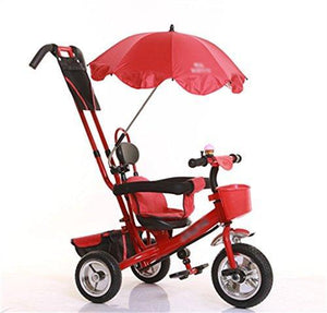 &Baby Pushchair Baby Tricycle, Convertible Pedal Trike Push Bike Easy Steer Tricycle Stroller Tricycle with UV-Protection Toy Car (Color : #-1)