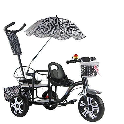 &Baby Pushchair Twin Babies Push Bike Twins Two-tire Chair Can Sit and Lie Folding Car
